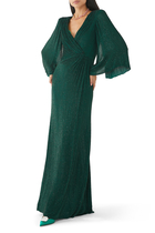 LONG SLEEVE GOWN:Green :12